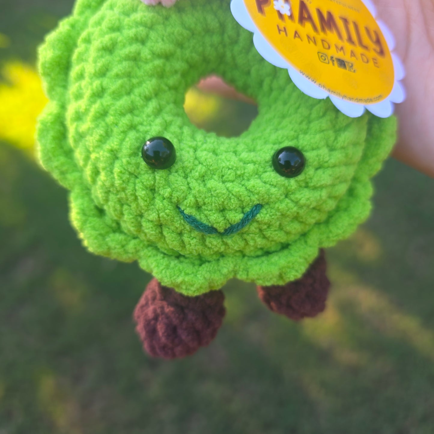 Crochet Pattern - Christmas Ornament Wreath Jelly Cat, cute, soft ornament, handmade, amigurumi, Christmas decor