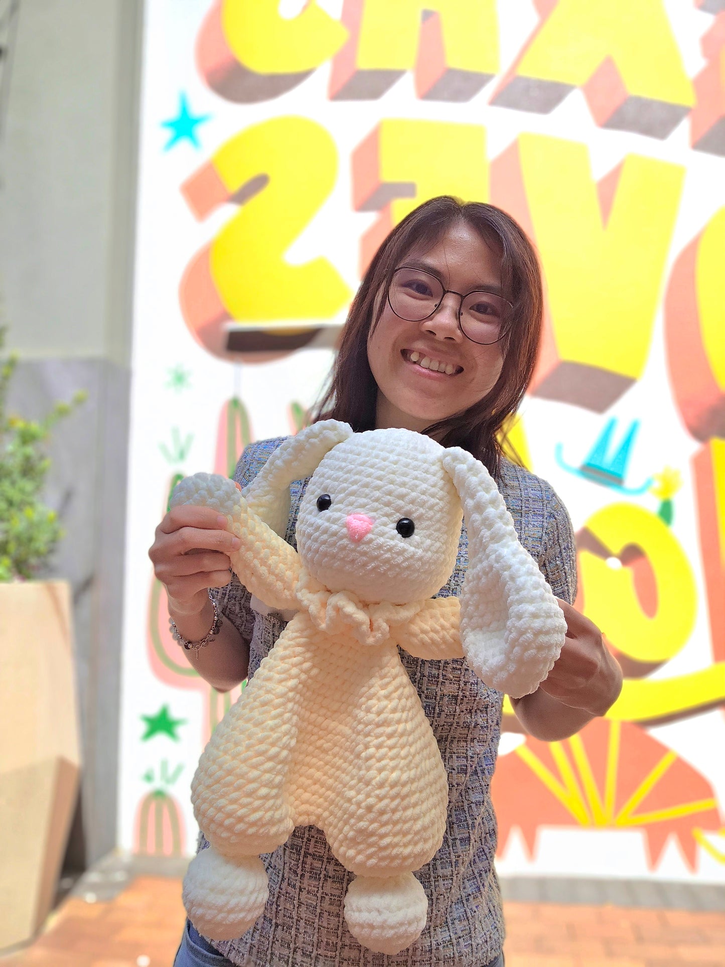 Bunny Snuggler 16" height