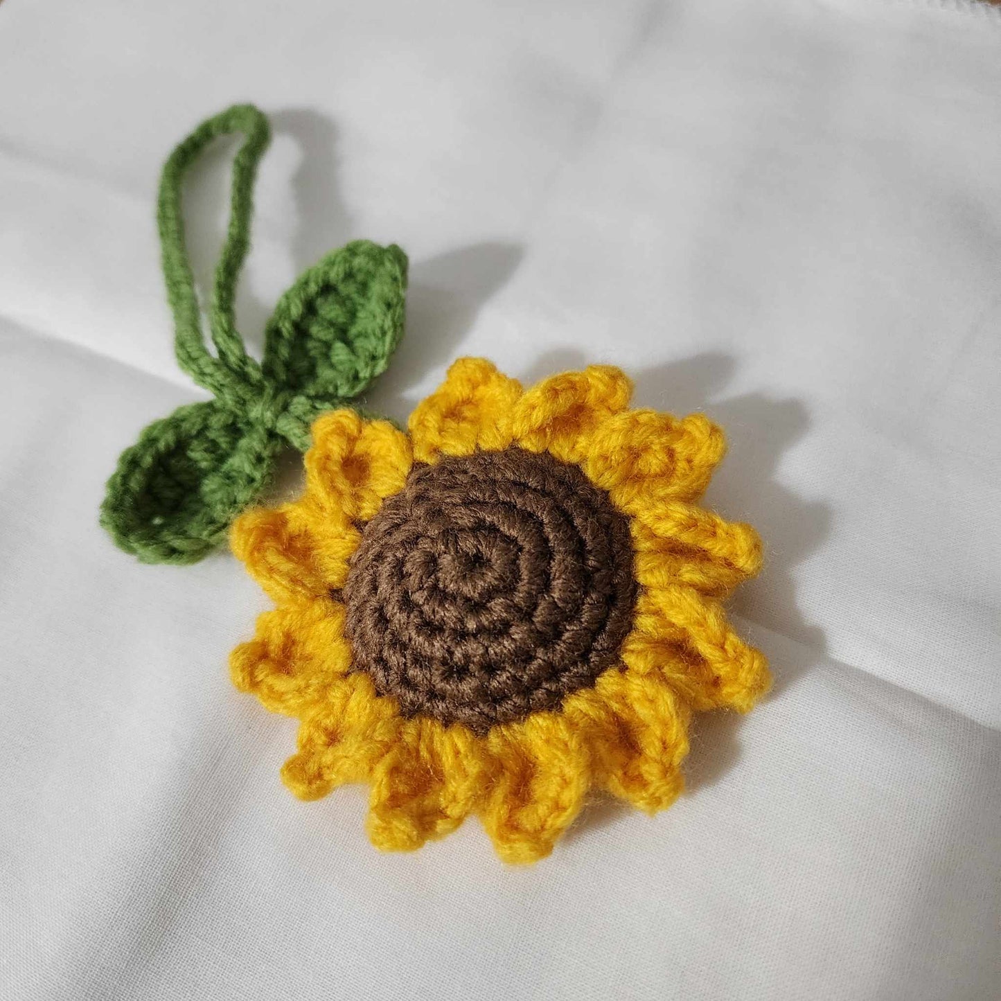 Sunflower Bag Charm