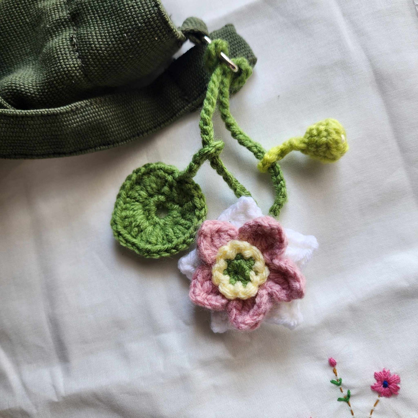 Lotus Bag Charm