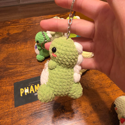 Green Dinosaur Keychain