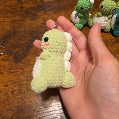 Green Dinosaur Keychain