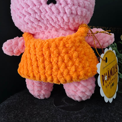 Miffy Amigurumi Crochet Plush/Keychain (7in height)