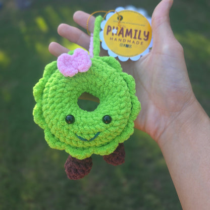 Crochet Pattern - Christmas Ornament Wreath Jelly Cat, cute, soft ornament, handmade, amigurumi, Christmas decor