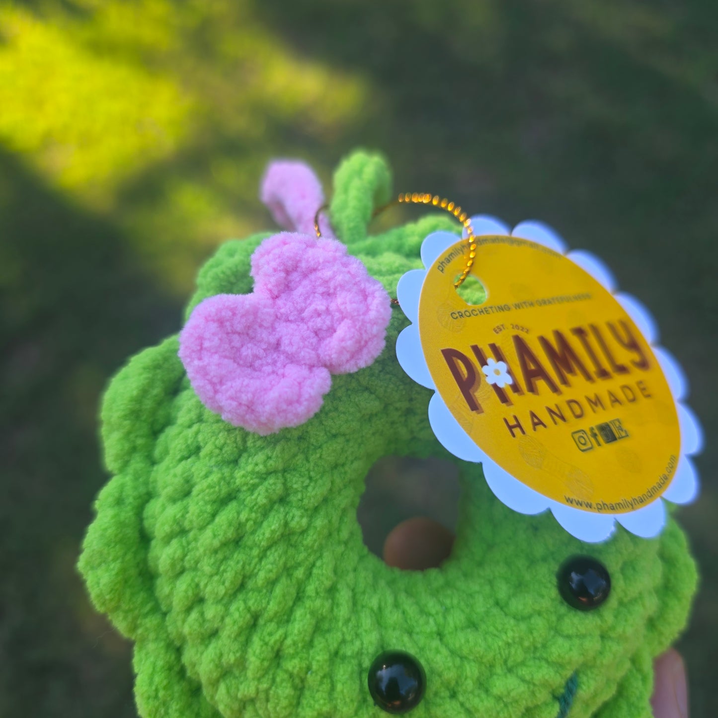 Crochet Pattern - Christmas Ornament Wreath Jelly Cat, cute, soft ornament, handmade, amigurumi, Christmas decor