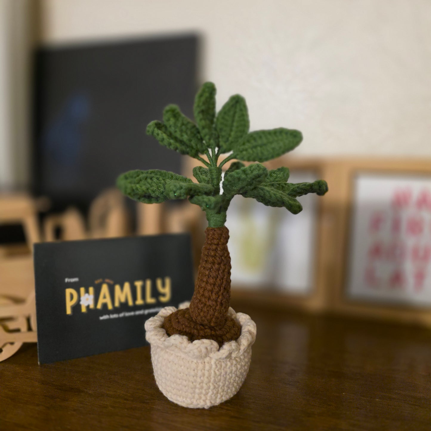 Crochet Money Tree | Handmade Lucky Tree Decor | Cute Plant Gift | Home Decor, Office Decor, or Car Decor | Amigurumi Money Tree (7 in)