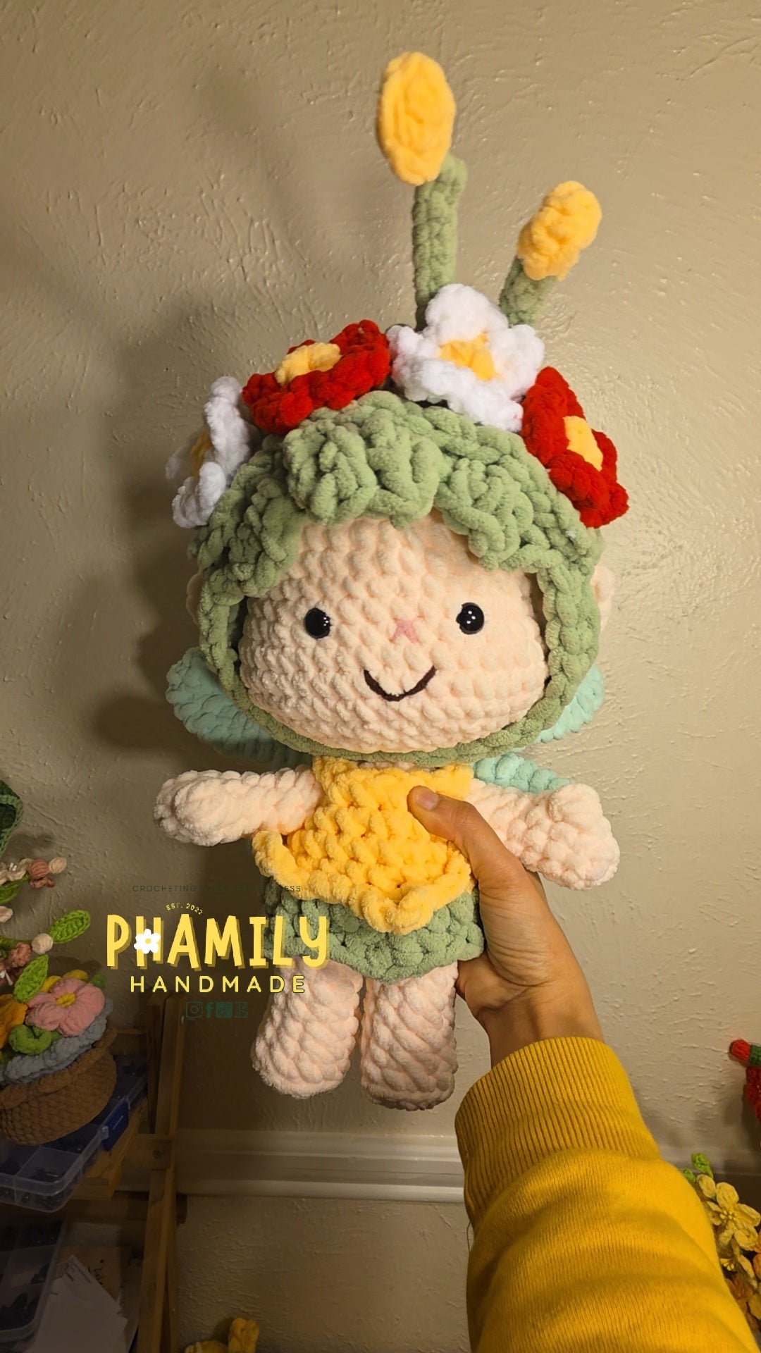 1. Flower Fairy / Spring Fairy Doll | 15in Tall