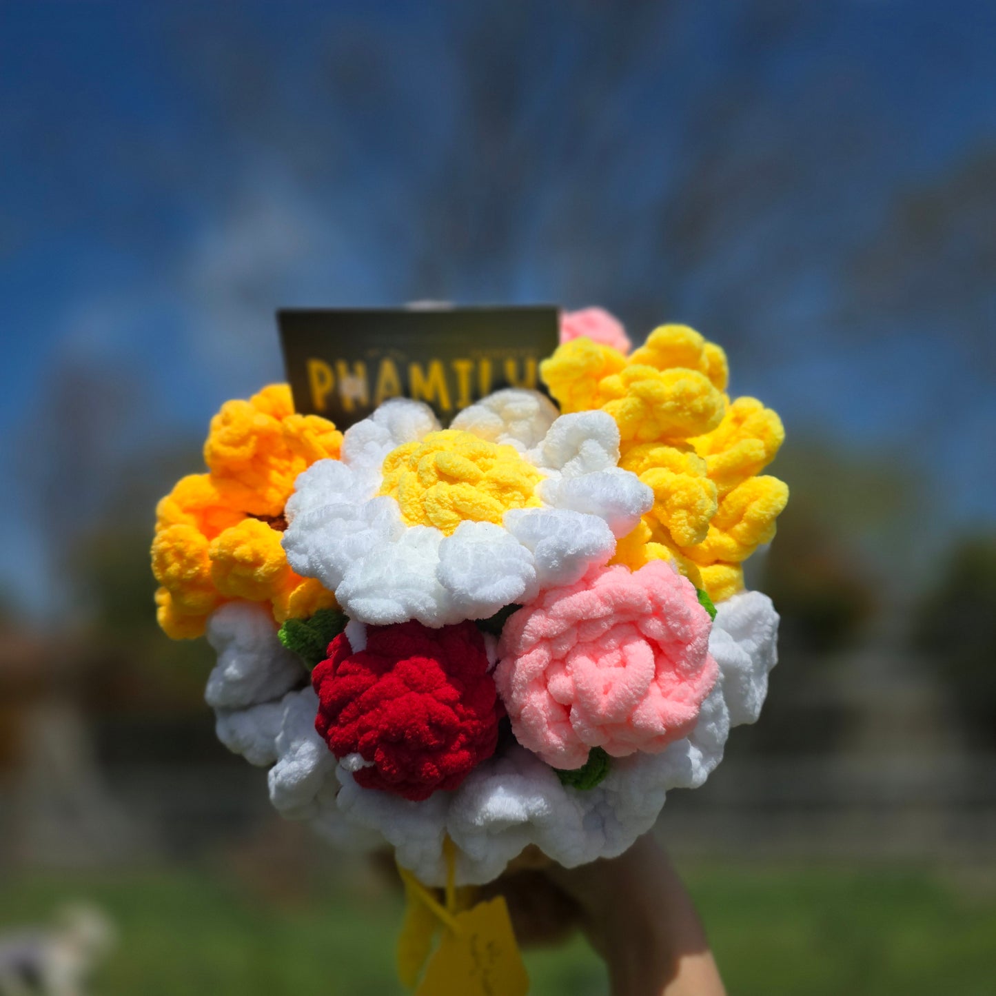 Crochet Chunky Bouquet | Mother's Day Flower Gift, Graduation Bouquet Gift