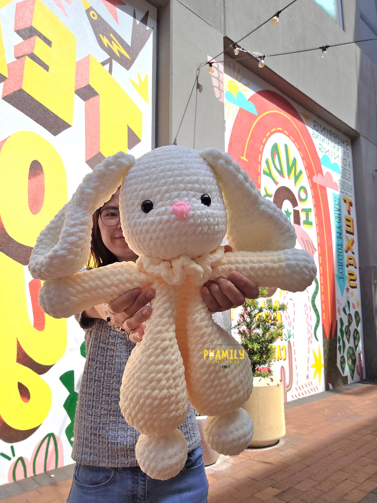 Bunny Snuggler 16" height