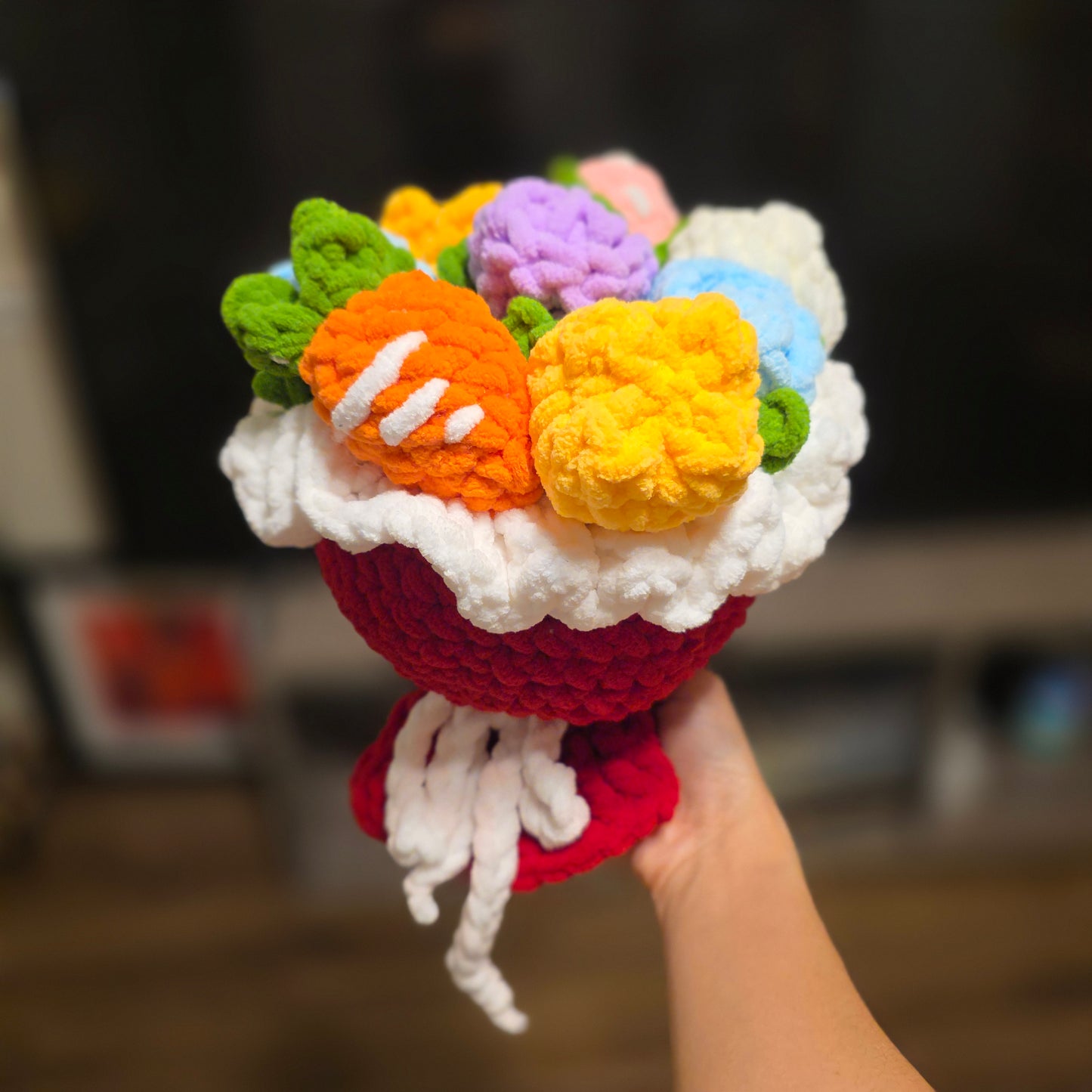 Crochet Chunky Bouquet | Mother's Day Flower Gift, Graduation Bouquet Gift