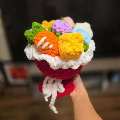 Crochet Chunky Bouquet | Mother's Day Flower Gift, Graduation Bouquet Gift