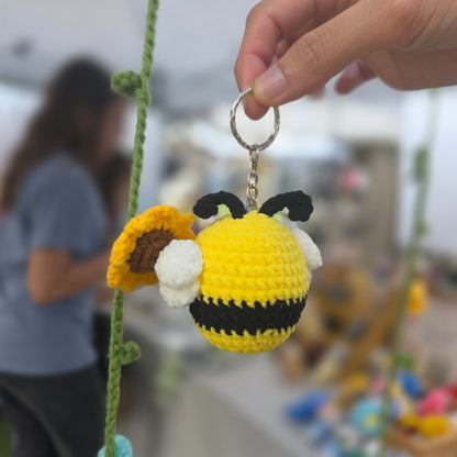 Bee keychain | Crochet Keychain | Bumblebee Lover | Key Charm | Purse Charm | Plush | Animal Keychain | Trendy Keychain | Cute Keychain