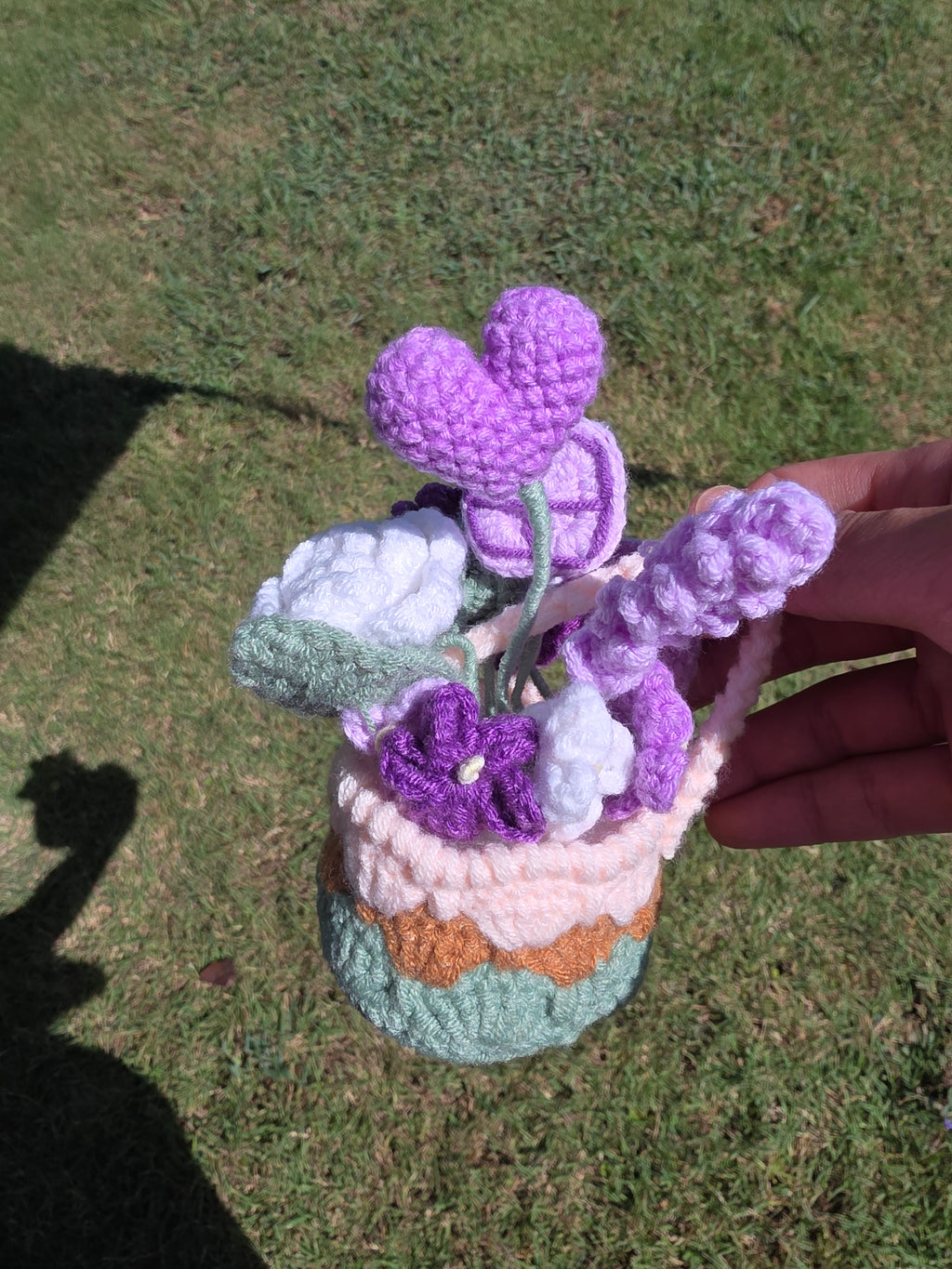 1. Flower Basket for your desk / home decor