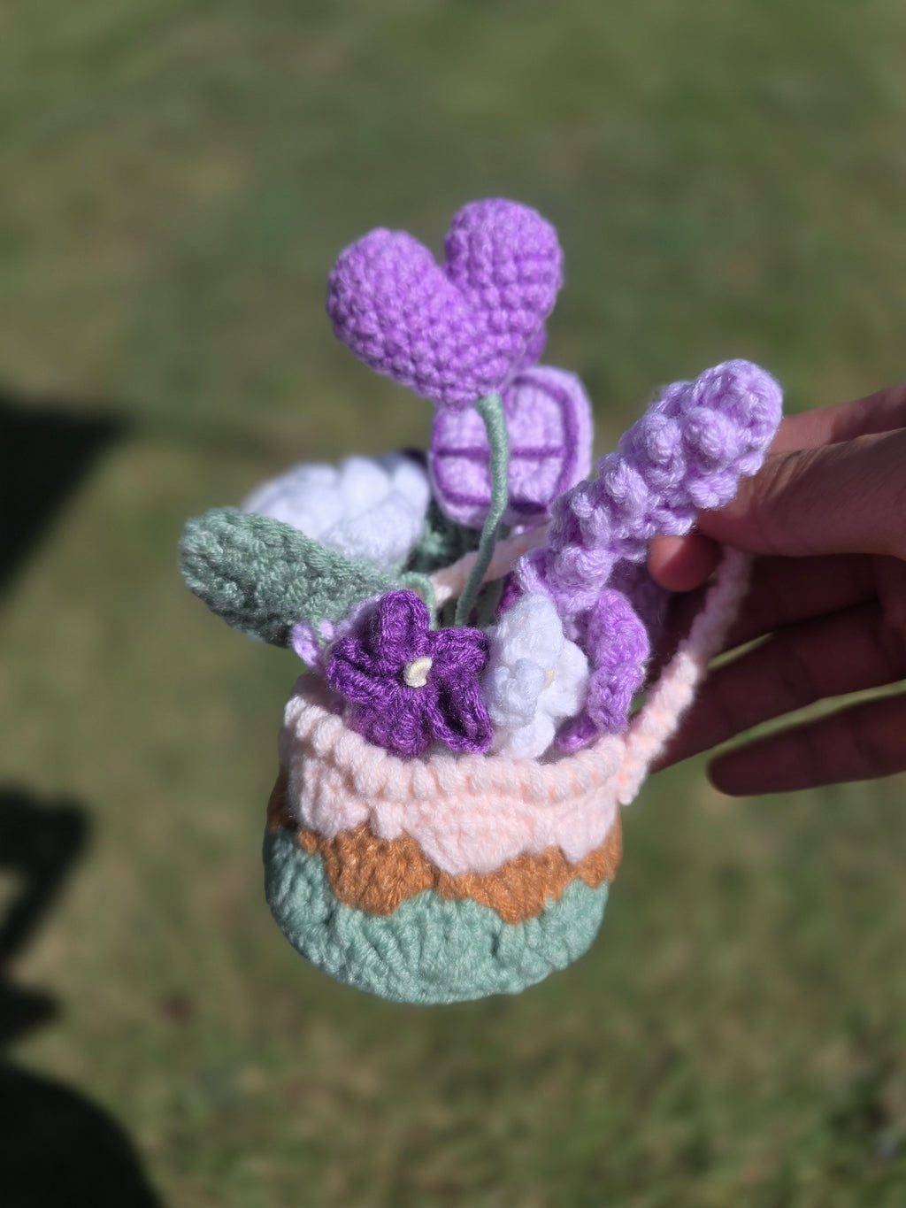 1. Flower Basket for your desk / home decor