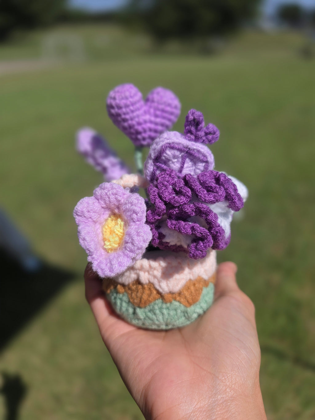 1. Flower Basket for your desk / home decor