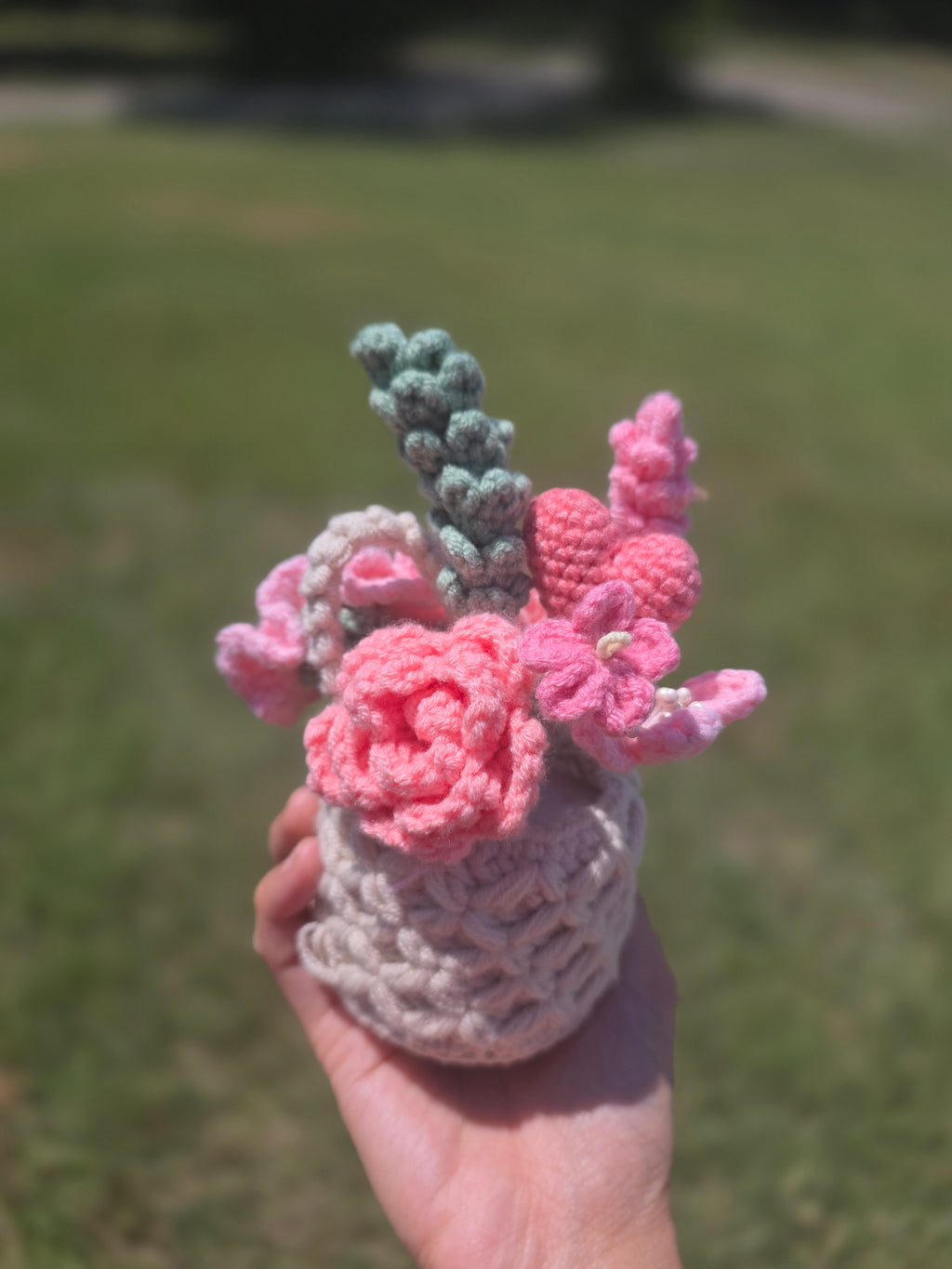 1. Flower Basket for your desk / home decor