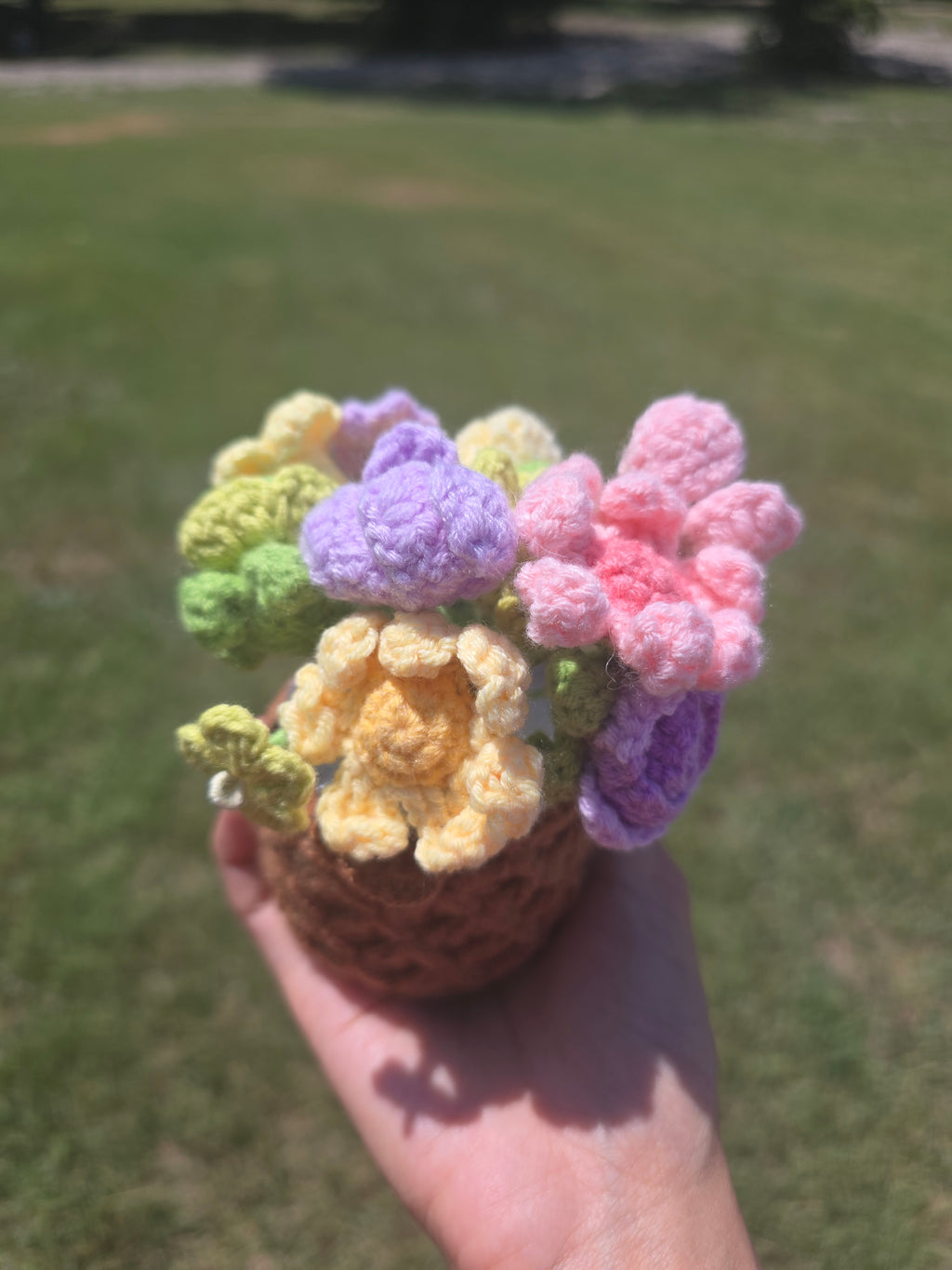 1. Flower Basket for your desk / home decor