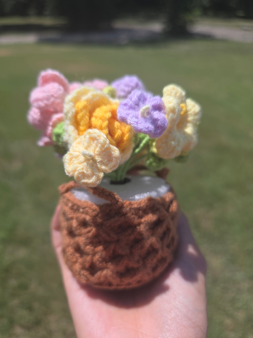 1. Flower Basket for your desk / home decor