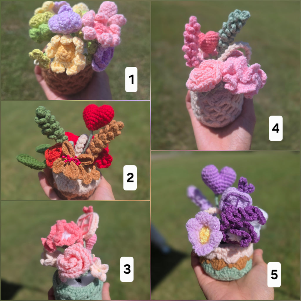 1. Flower Basket for your desk / home decor