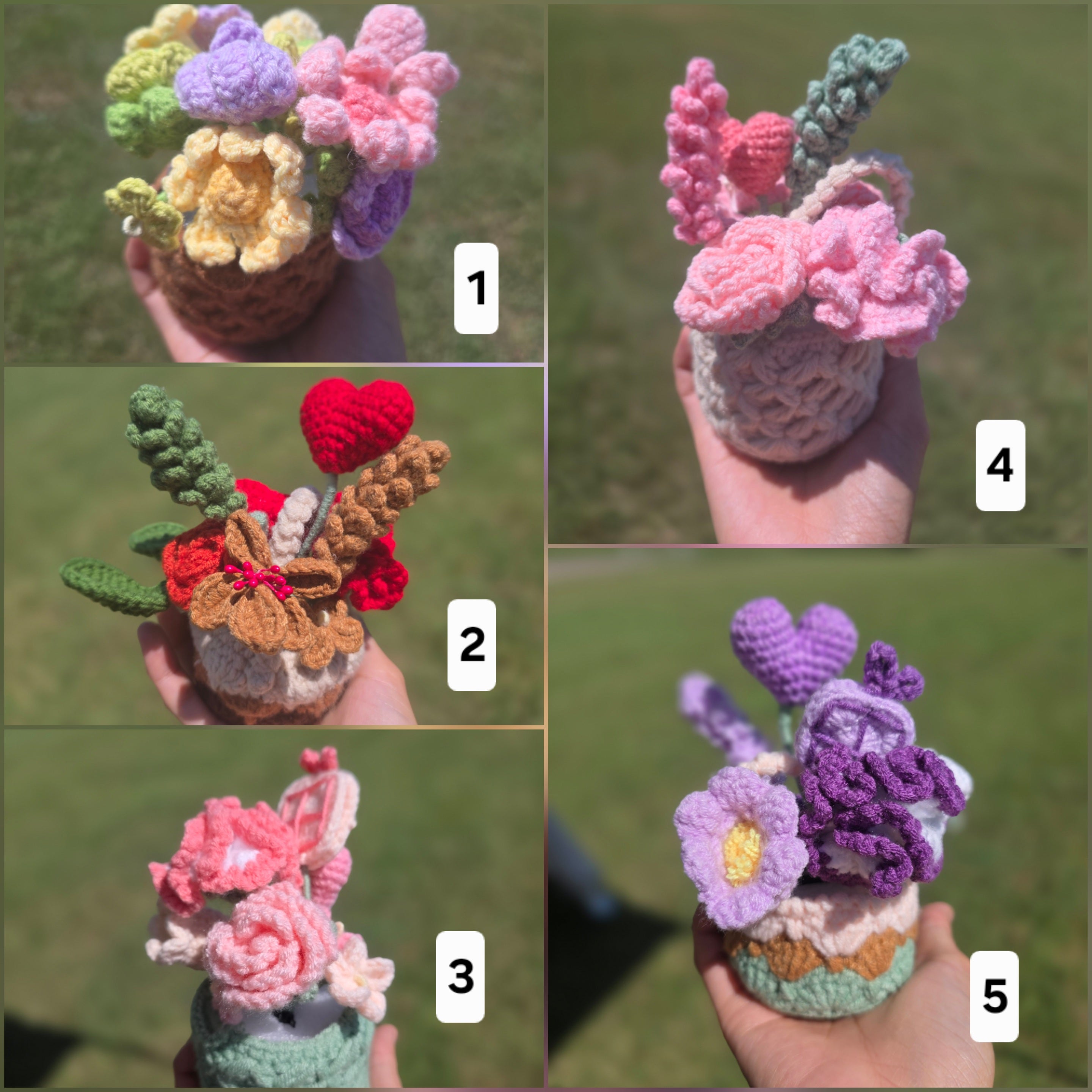 1. Flower Basket for your desk / home decor