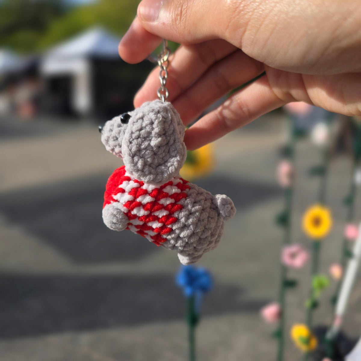 1. Dachshund, Weiner Dog Keychain | Handmade Crochet