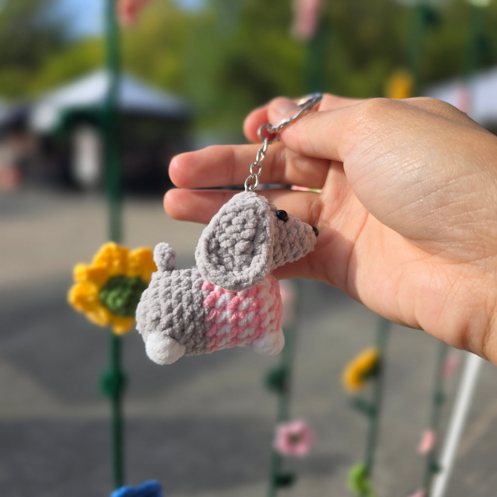 1. Dachshund, Weiner Dog Keychain | Handmade Crochet