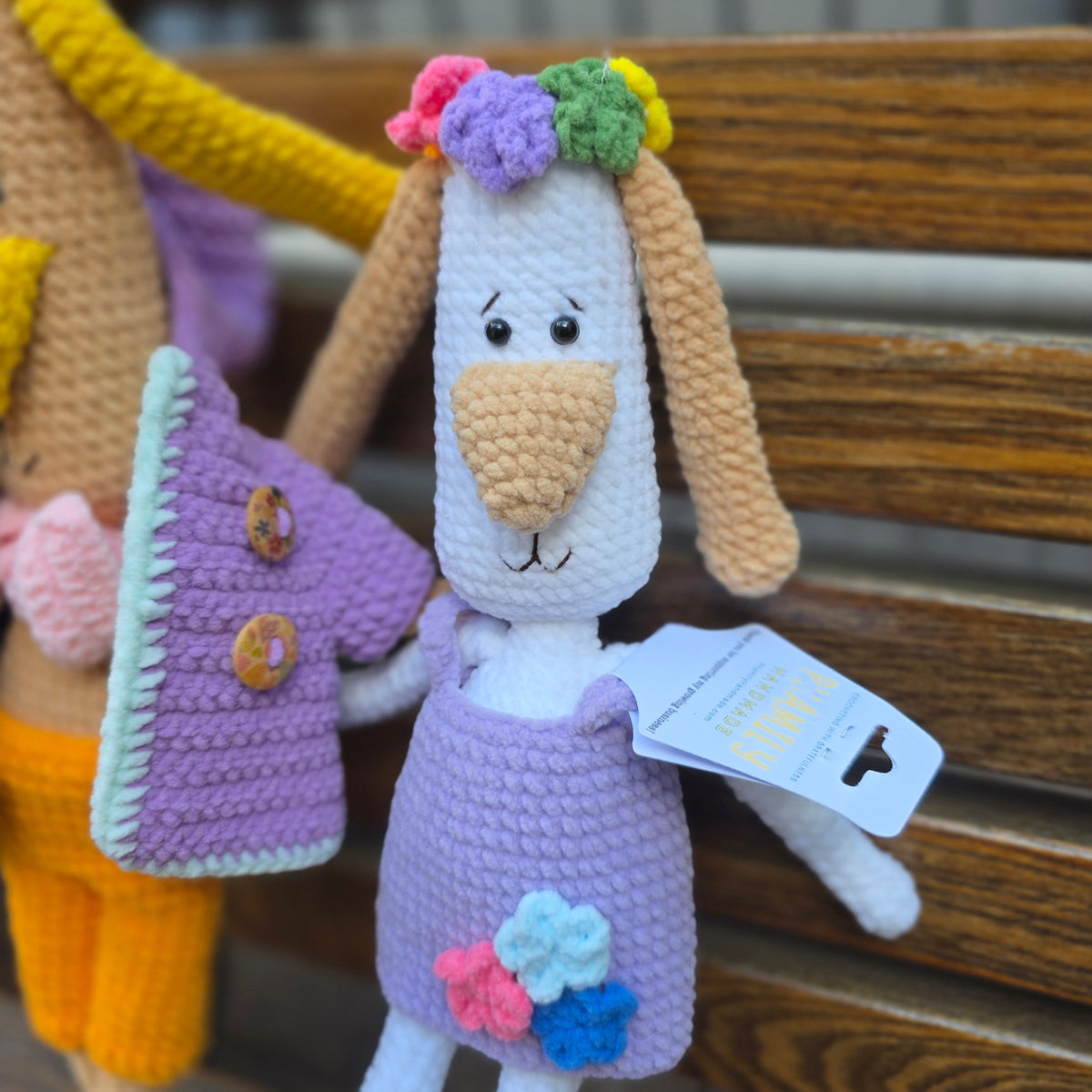 Leggy Dog Toy, Handmade Doll, Long Leg Dog, Couple Gift