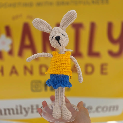 1. Bunny Toy, Crochet Doll, Bunny Rabbit Lover, Emotional Support Doll, Cute Doll, Crochet Toy, Handmade Bunny