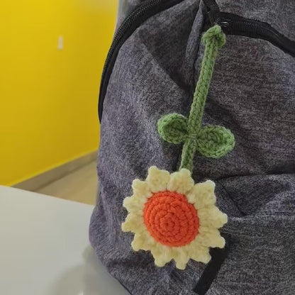Sunflower Bag Charm