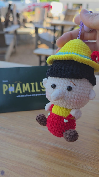 Pinocchio Keychain/Bag charm