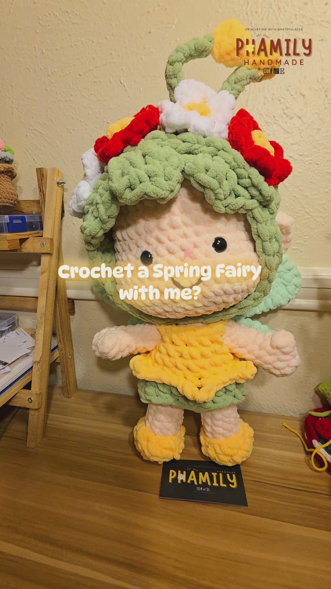 1. Flower Fairy / Spring Fairy Doll | 15in Tall