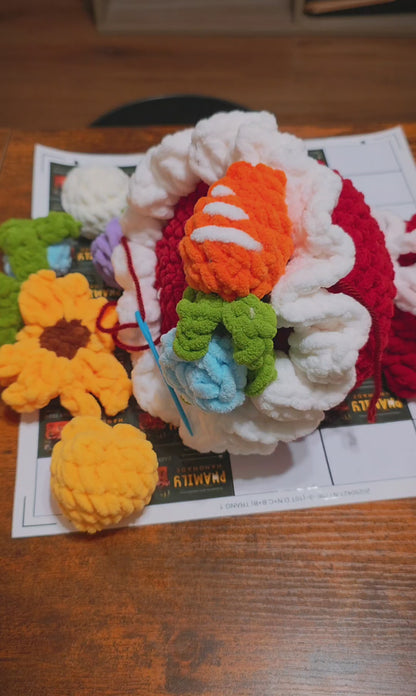 Crochet Chunky Bouquet | Mother's Day Flower Gift, Graduation Bouquet Gift