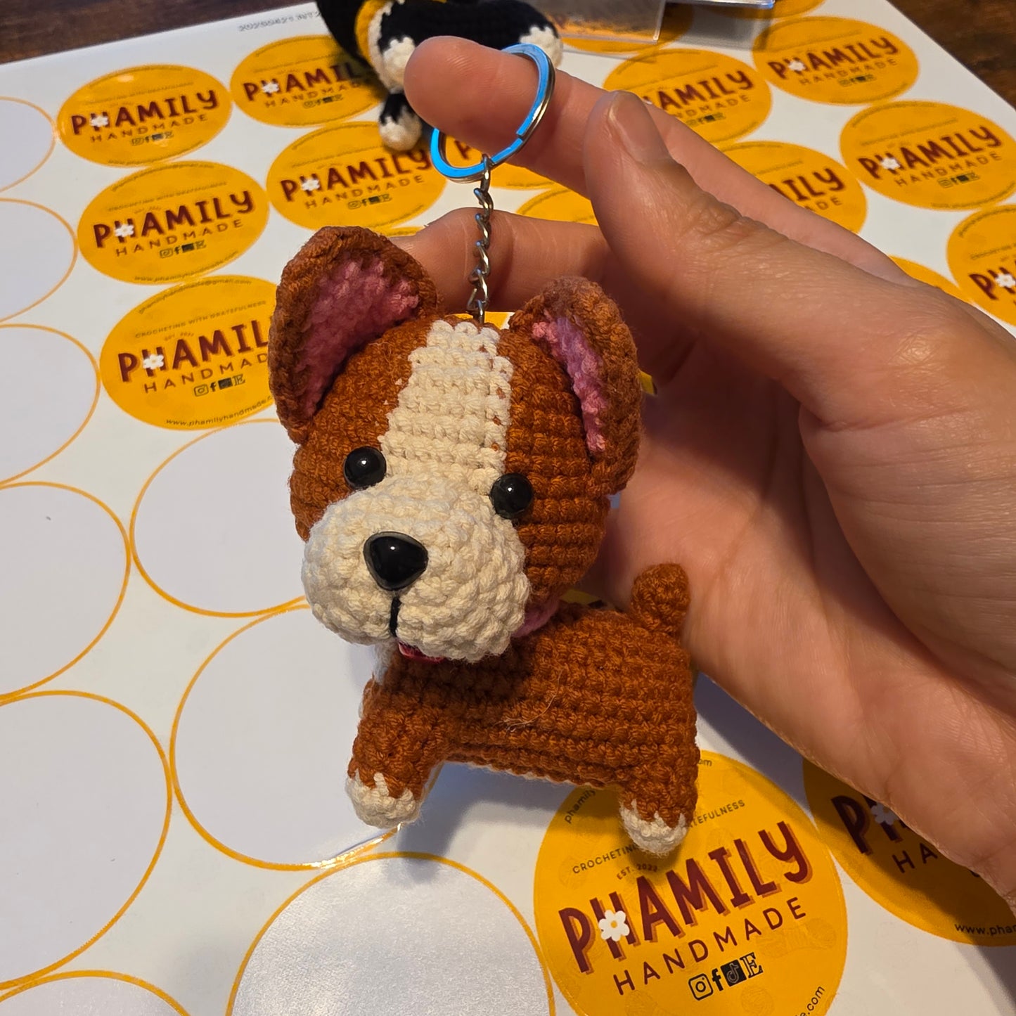 Husky Puppy Dog Keychain