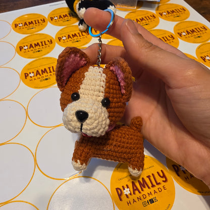 Husky Puppy Dog Keychain