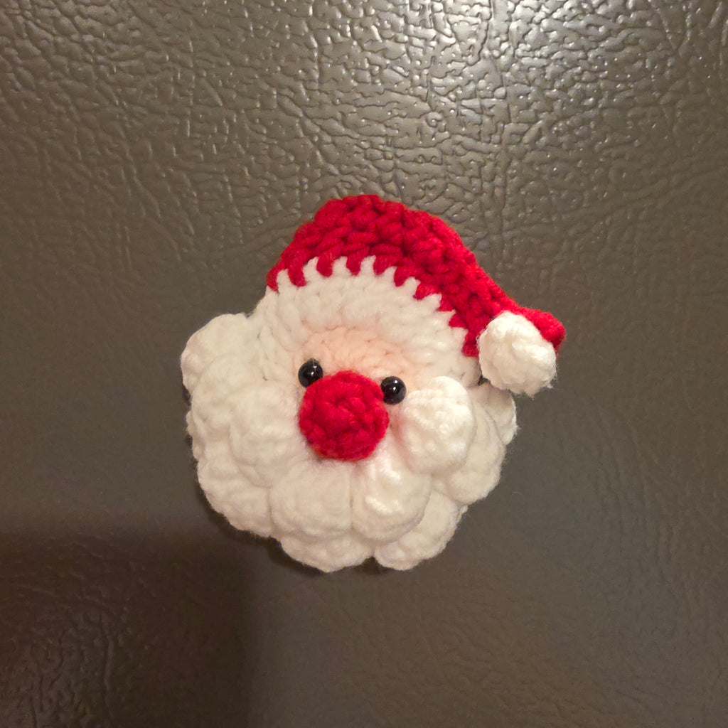Cute Christmas Fridge Magnet Set | Cute Holiday Kitchen Decor, Handmade Crochet Christmas Decorations