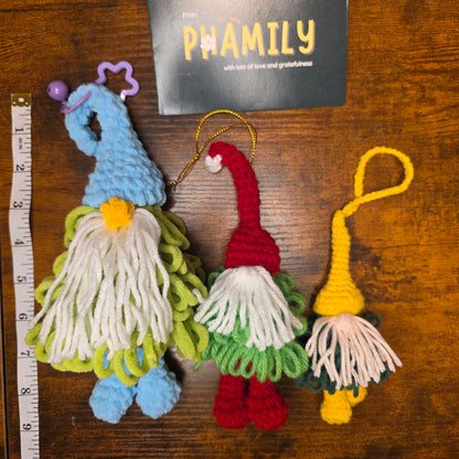 1. Christmas Tree Gnome Ornament - Crochet Pattern