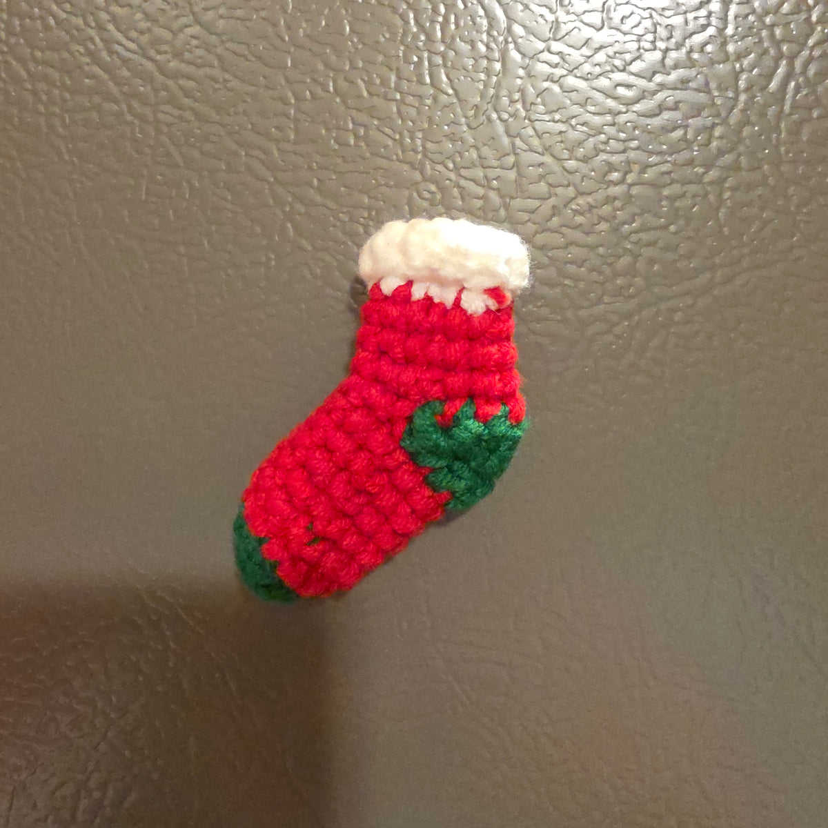 Cute Christmas Fridge Magnet Set | Cute Holiday Kitchen Decor, Handmade Crochet Christmas Decorations