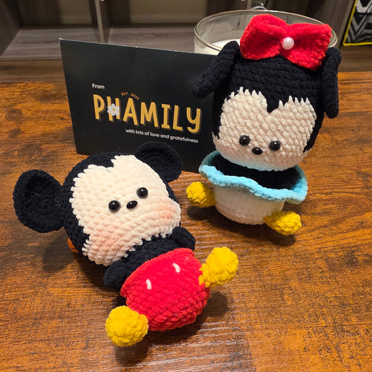 Mickey & Minnie Mouse Keychain / Ornament / Car Mirror Hanger