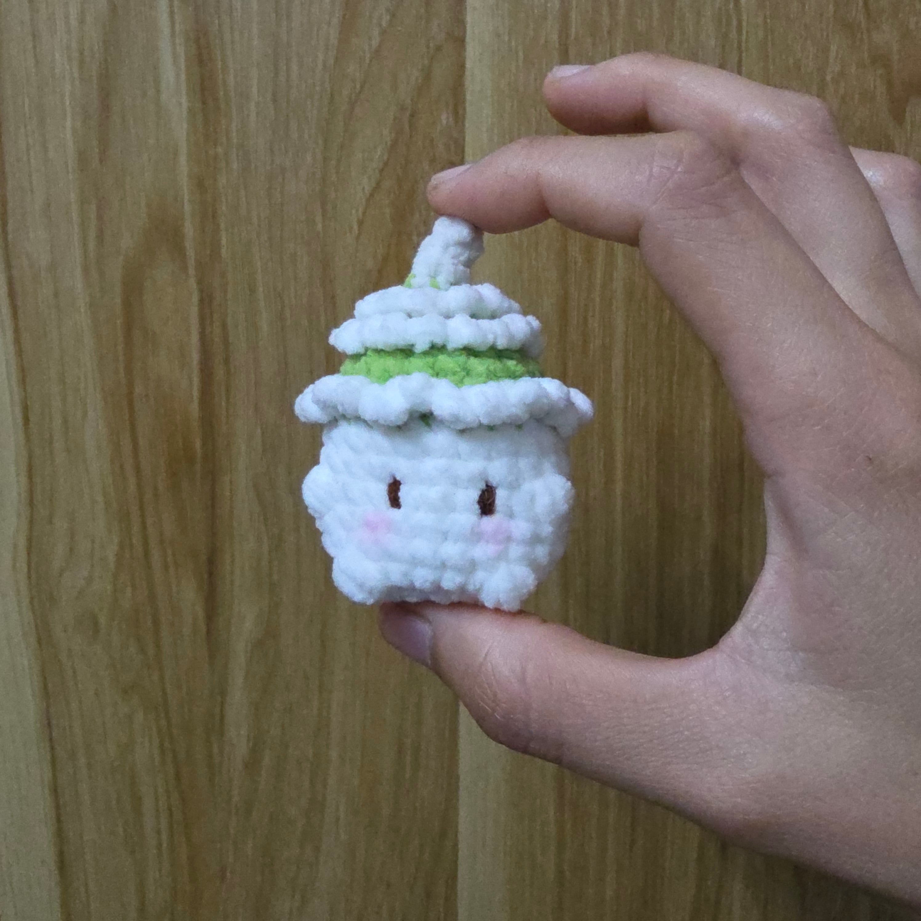 Digital PDF Pattern: Christmas Tree Hat Mushroom Baby - Free Crochet Pattern (No Sew)