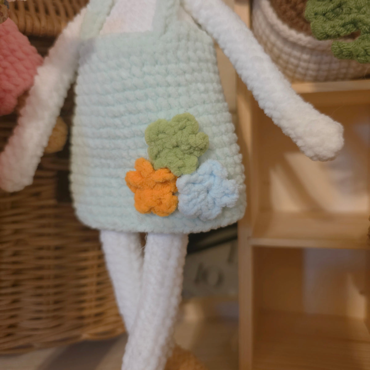 Leggy Dog Toy, Handmade Crochet, Long Leg Dog
