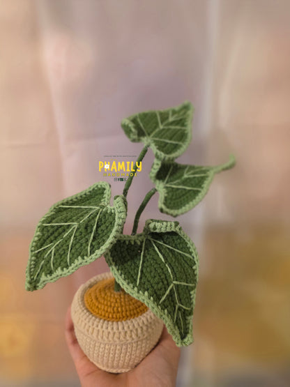 1. Vegetable Plant Pot, Houseplant Pot Handmade Crochet, Home Decoration, gift ideas, table decor, desk decor, gardening lovers, plant lovers