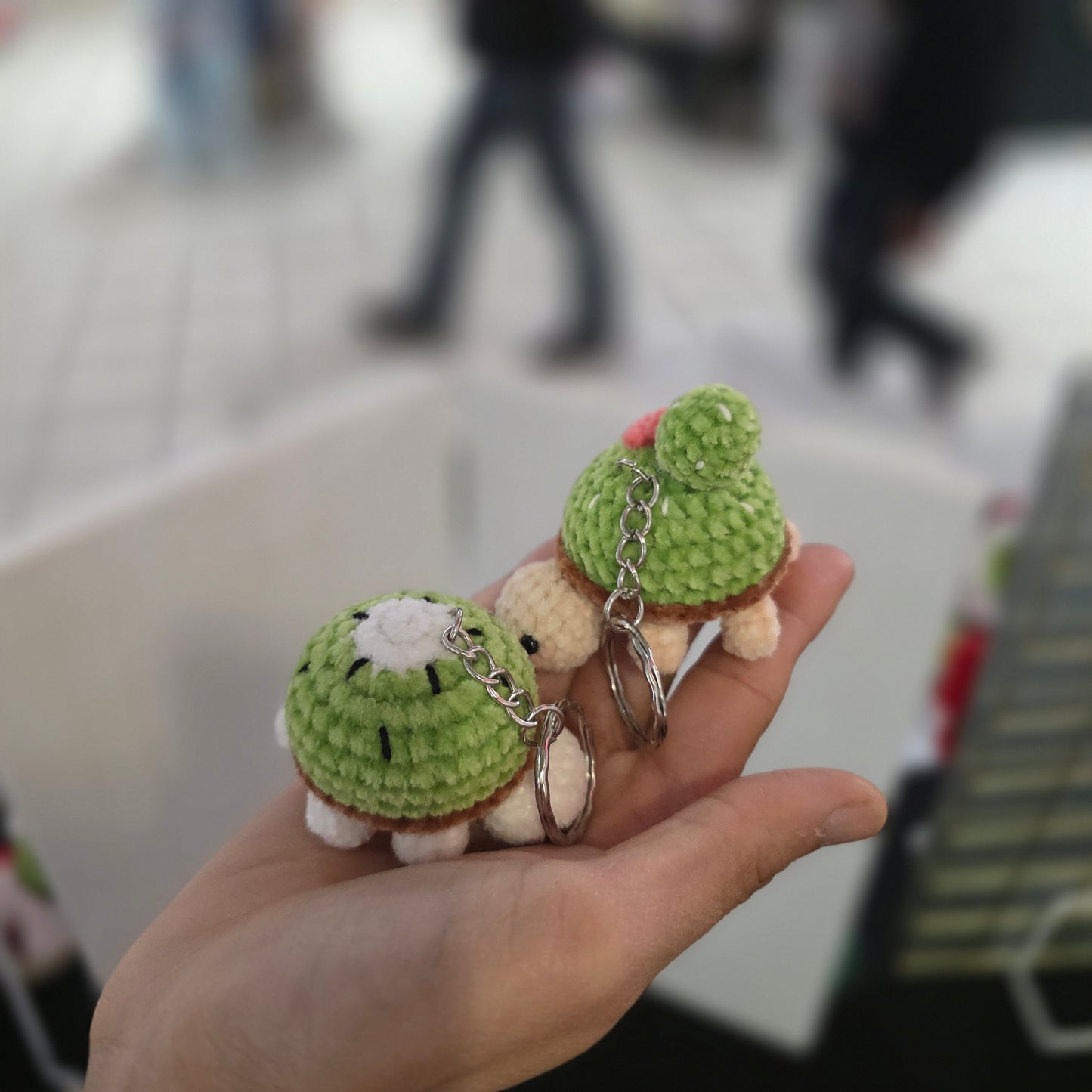 1. Cute Turtle Keychains - Finished item, ready to ship