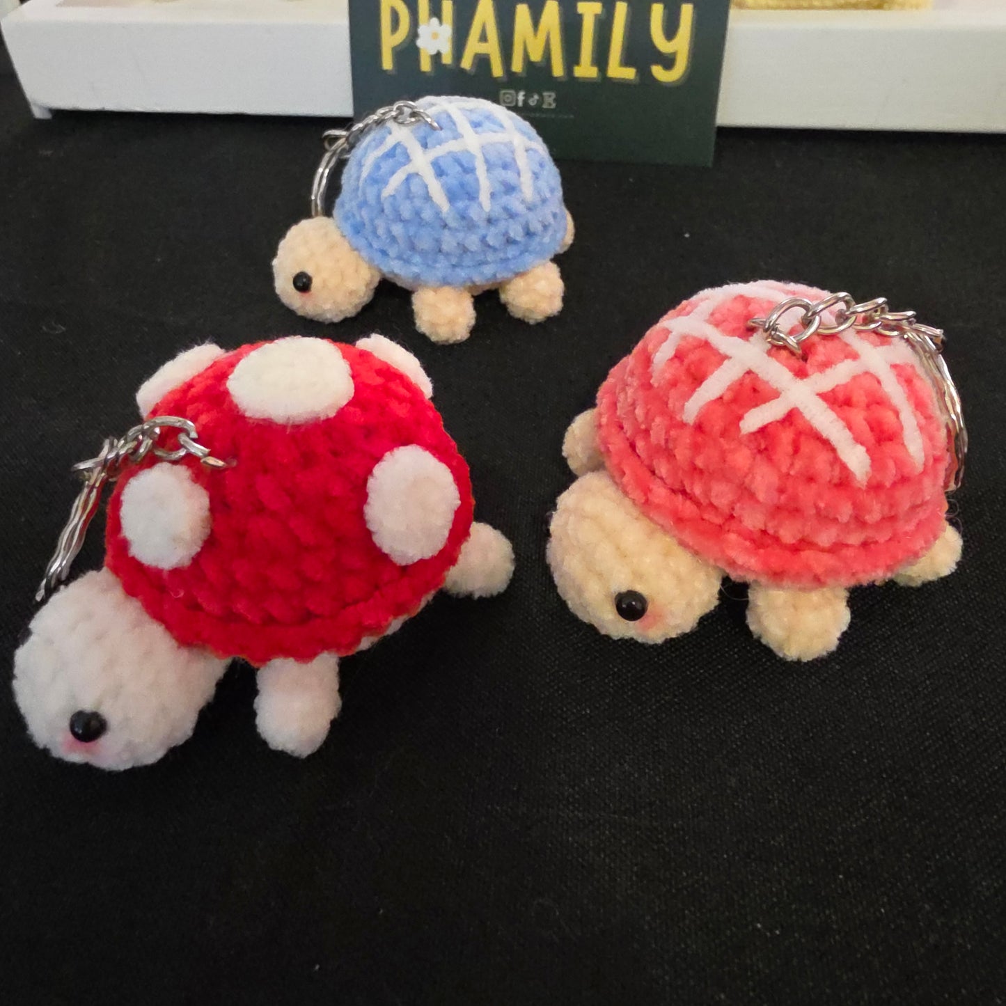 1. Cute Turtle Keychains - Finished item, ready to ship