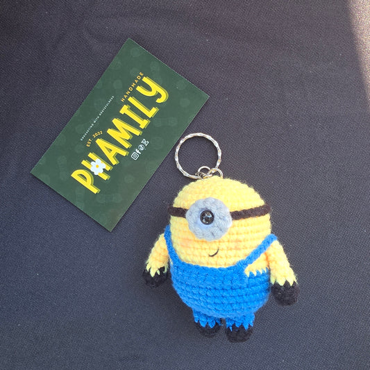 Minion Crochet Keychain
