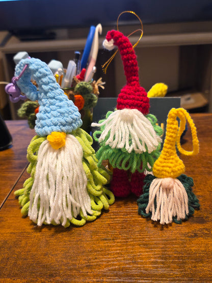 1. Christmas Tree Gnome Ornament - Crochet Pattern