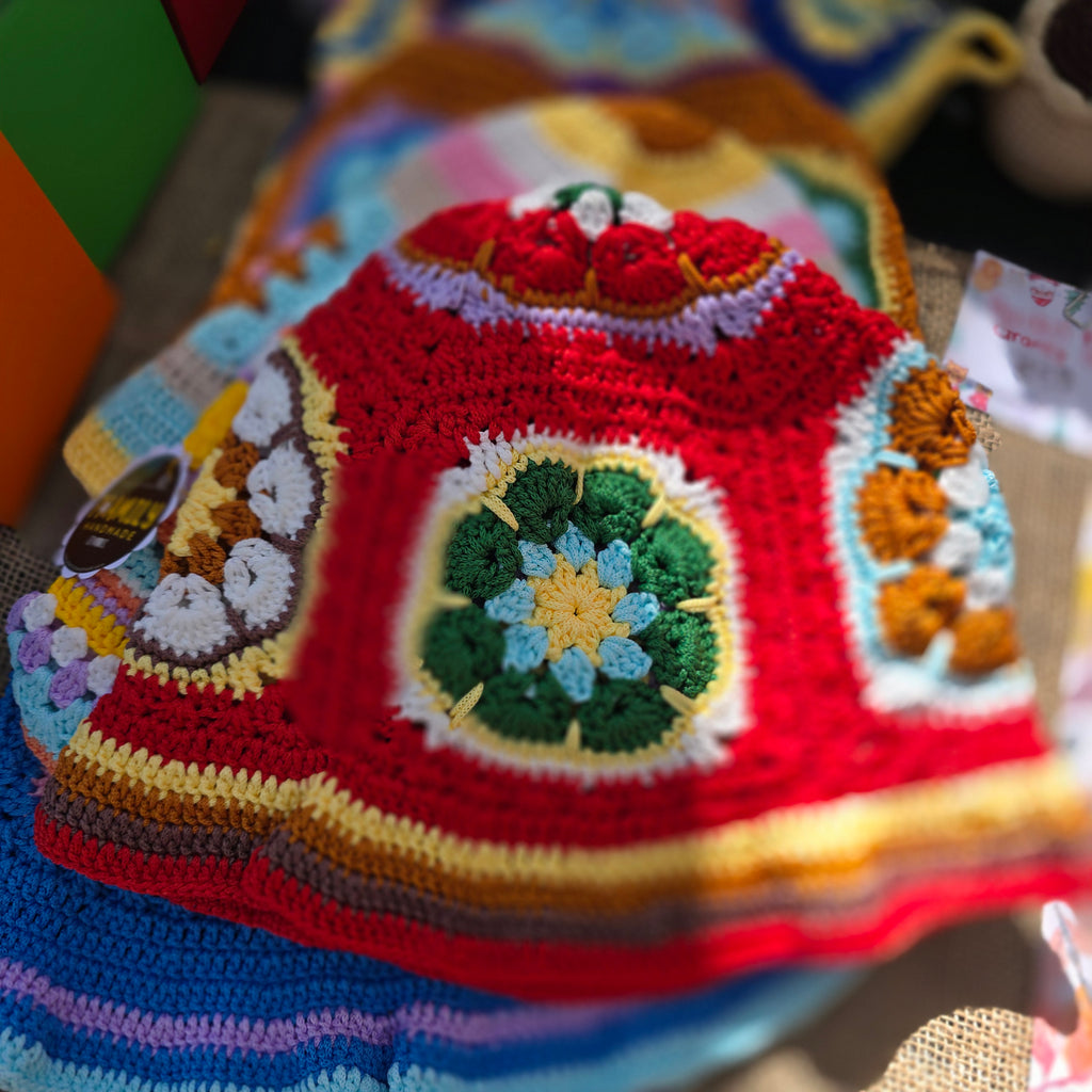 Granny Square Bucket Hat