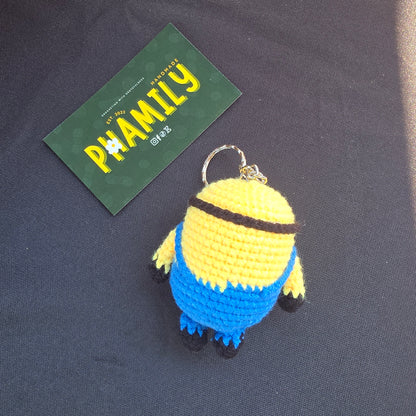 Minion Crochet Keychain