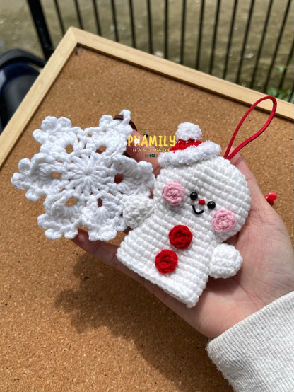 Christmas Tree Ornament Set (8pcs) | Handmade Crochet Christmas Decor