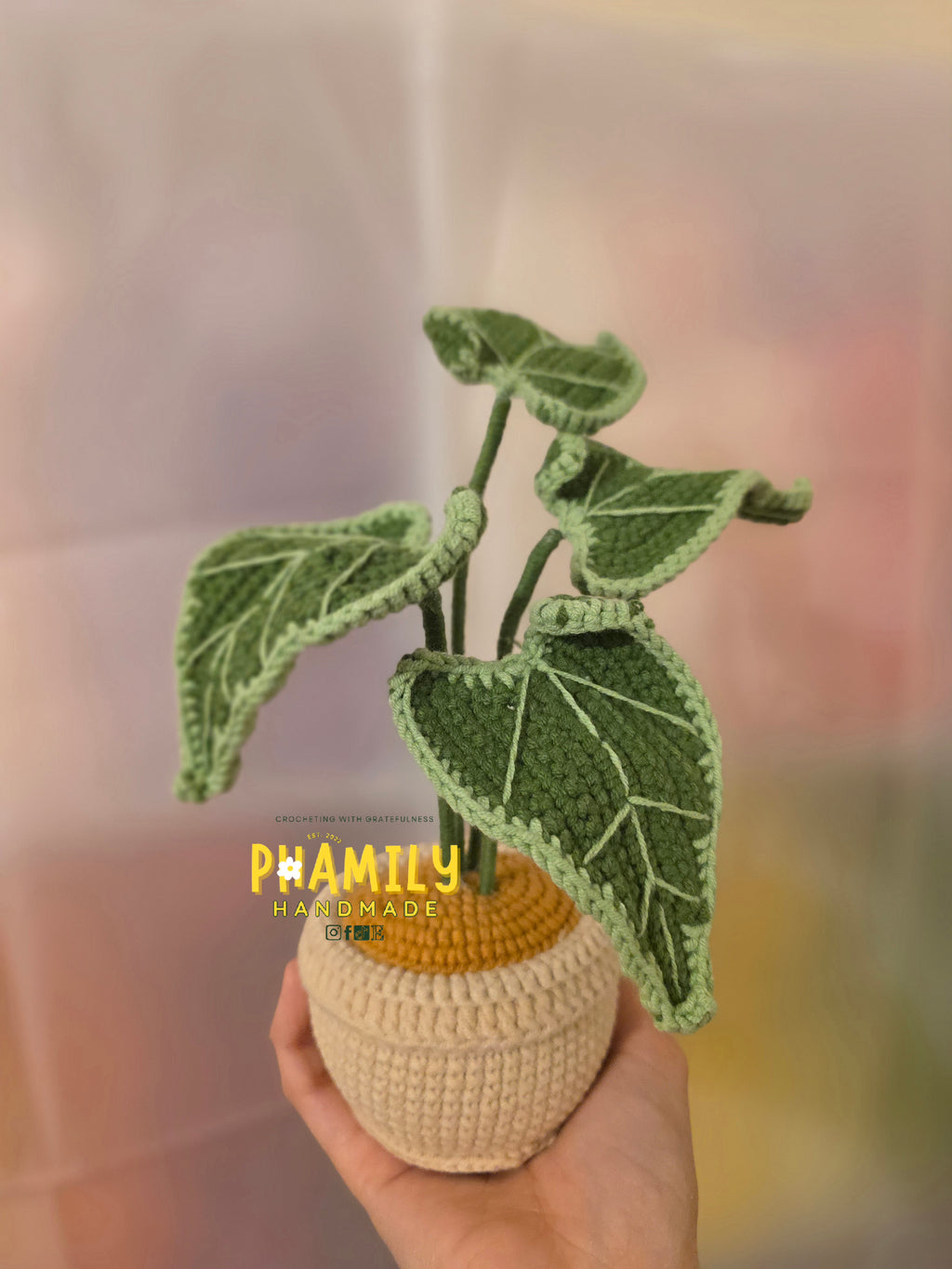 1. Vegetable Plant Pot, Houseplant Pot Handmade Crochet, Home Decoration, gift ideas, table decor, desk decor, gardening lovers, plant lovers